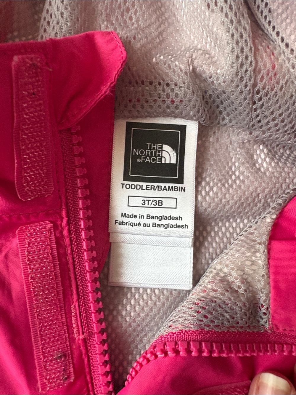 The North Face Girls' Bright Pink Hooded Raincoat - Picture 2 of 8